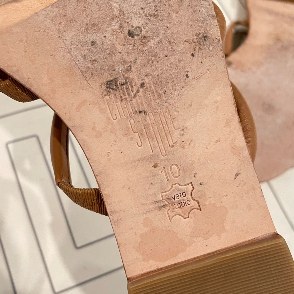Charlotte Stone Leather Sandals - Picture 12 of 13